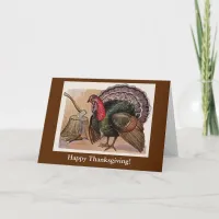 Vintage Thanksgiving Turkey Bring Out the Tofurkey Holiday Card