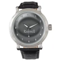 Watch - Black 3D orb with Name