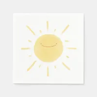 Happy Yellow Sun Gender Neutral Party Napkins