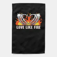 Like Classic - Skeleton Hands Heart  Garden Flag