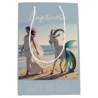 Capricorn Zodiac Sign Goddess And Sea Goat Medium Gift Bag