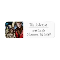 Jesus Stained Glass Return Address Mailing Label