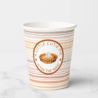 Cutie Pie Thanksgiving Baby Shower Paper Cups