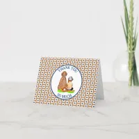 Baseball Themed Boy's Baby Shower  Thank You Card