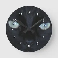 Clock - Green Cat Eyes