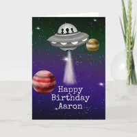 Hope Your Birthday is Outta this World! Alien Pun Card