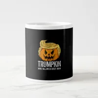 Halloween Great Again Donald  Trumpkin Pumpkin Giant Coffee Mug