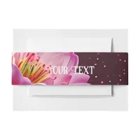 Floral Lotus Wedding Suite | Starry Night Romance Invitation Belly Band