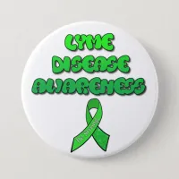 Lyme Disease Awareness Ribbon "Be Strong" Button