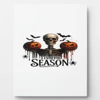 Halloween Skull Skeleton Plaque