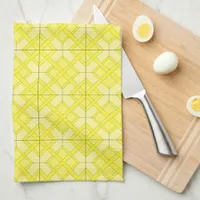 Kitchen Towel - Woven Lattice in Yellow