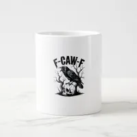 Halloween F-Caw-F Bird Crow Women Men Retro Classi Giant Coffee Mug