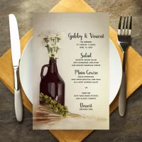 Growler, Hops and Daisies Brewery Wedding Menu