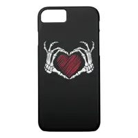 Skeleton Hand Heart Sign Costume Trending Hallowee iPhone 8/7 Case