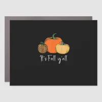Fall Cute Halloween Pumpkin Thanksgiving It’s Fall Car Magnet