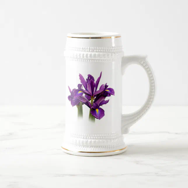 Dutch Iris Purple Sensation Beer Stein