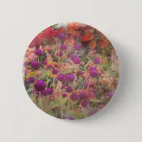 Colorful Flowers Button