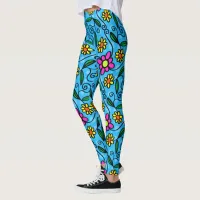 Abstract Floral Leggings