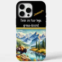 Majestic Buffalo by a Tranquil Mountain River iPhone 16 Pro Max Case