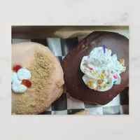 Two Yummy Donuts Postcard