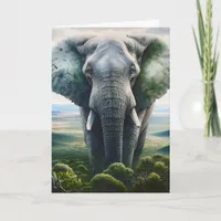 Hey You, Just Saying Hi! | Cute Elephant Card