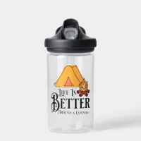 Life is Better around a Campfire Water Bottle