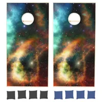 Outer Space Stars and Galaxy Corn Hole Game