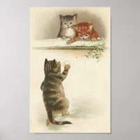 Kitty Snowball Fight Poster