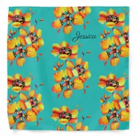 Sparaxis Harlequin Grandiflora Cape Watercolor Bandana