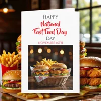 National Fast Food Day | Nov 16th Card