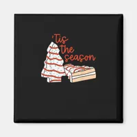 Funny Tis The Season Design Christmas Tree Magnet