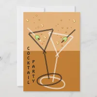 retro Cocktail party Invitation