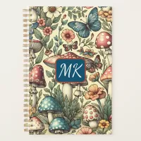 Vintage Mushrooms, Butterflies and Flowers Planner