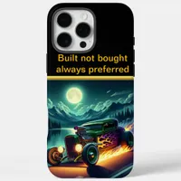 Classic hot rod racing under the moonlit mountains iPhone 16 pro max case