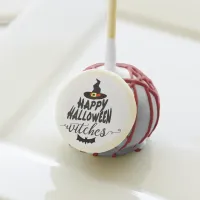 Happy Halloween Witches Typography Halloween Cake Pops