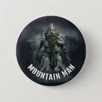 Mountain Man gift Outdoor men Climber Button