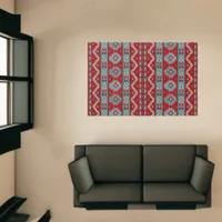 Southwest Mesas Turquoise & Red 6x4 Rug