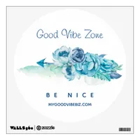 *~* GOOD VIBE ZONE Boho Floral Flower Wall Decal