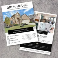 Open House Property Information Real Estate Flyer