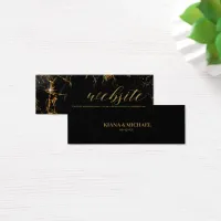 Marble Glitter Wedding Website Black Gold ID644