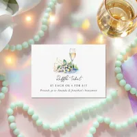 Pearls and Prosecco Bridal Shower Raffle Ticket Enclosure Card