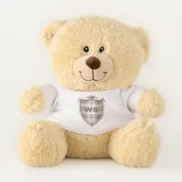 Classic Preppy Monogram Crest Personalized Teddy Bear