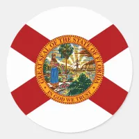 Florida State Flag Classic Round Sticker