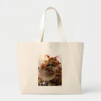 Christmas Chick 3 Large Tote Bag
