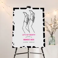Cowgirl Boots Nashville Bachelorette Welcome Foam Board