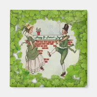 Vintage Dancing Irish Couple Magnet