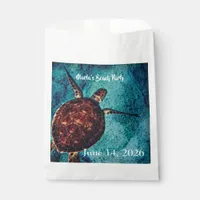 Sea Turtle Beach Party Favor Bag