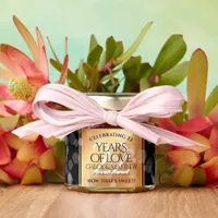 Elegant 22nd Copper Wedding Anniversary Honey Jar Favors