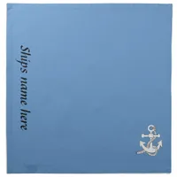 Napkin - Anchor and ship name