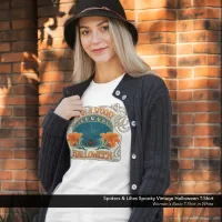 Spiders & Lilies Spooky Vintage Halloween T-Shirt